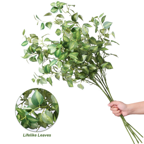 HyeFlora wedding centerpiece using artificial eucalyptus for timeless elegance.