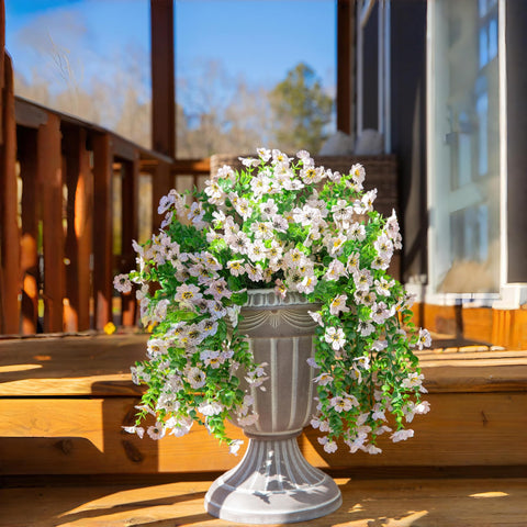HyeFlora two-pack daisies with eucalyptus suited for planters.