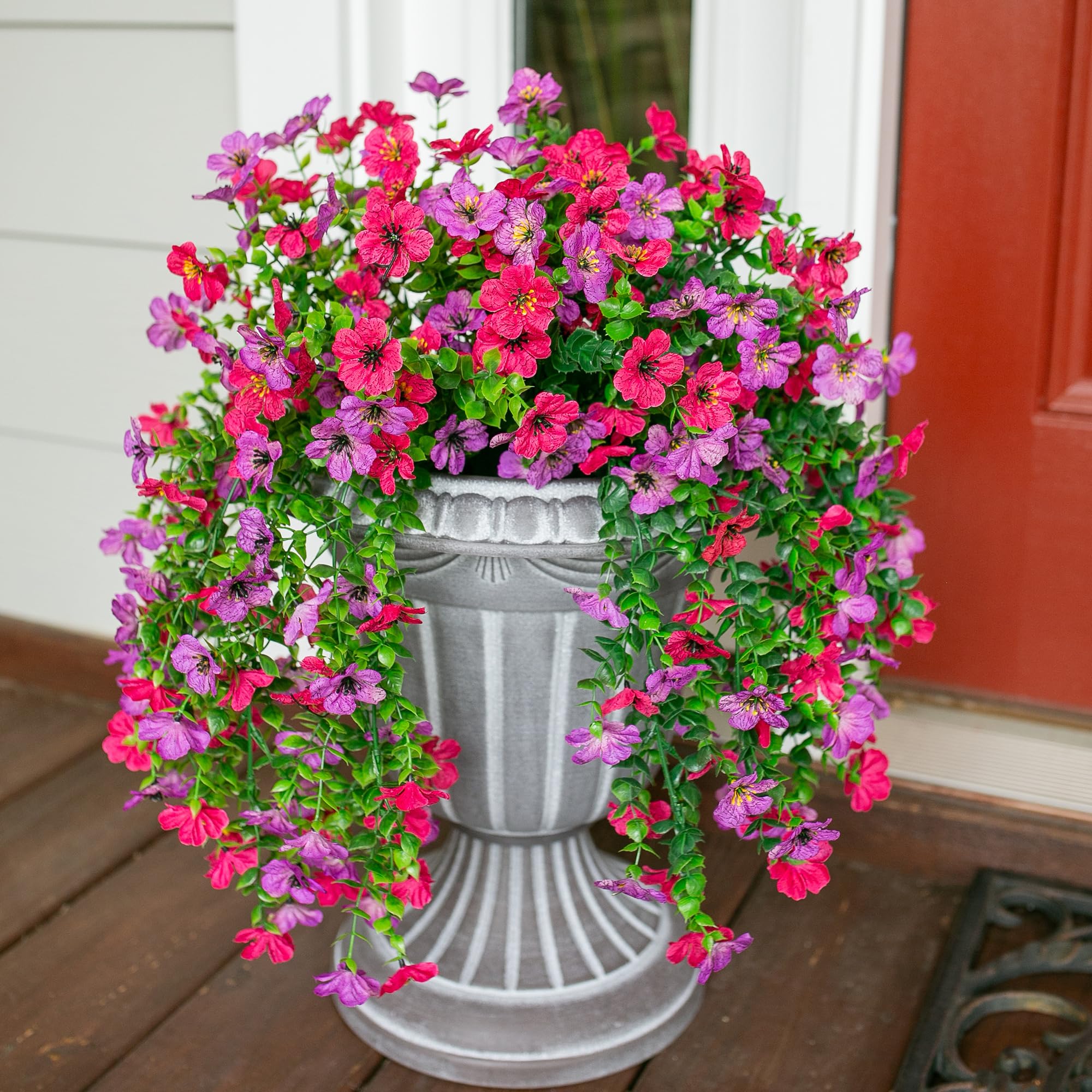 HyeFlora front gate decor adds color retention without maintenance.