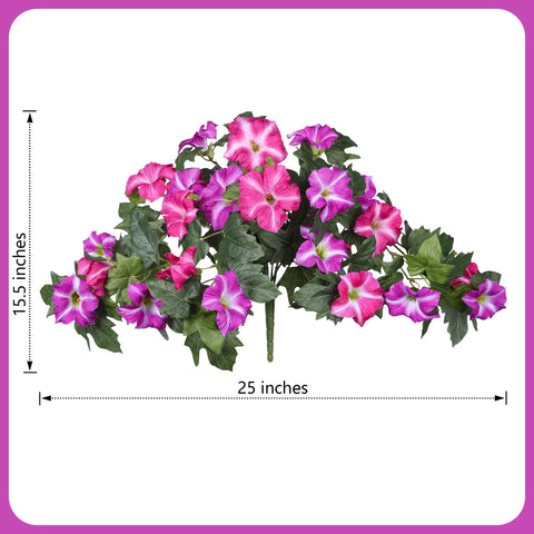 HyeFlora petunia clusters in planters enhance gardens with lush, low-maintenance charm.