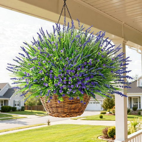 HyeFlora garden and porch display boosts curb appeal.