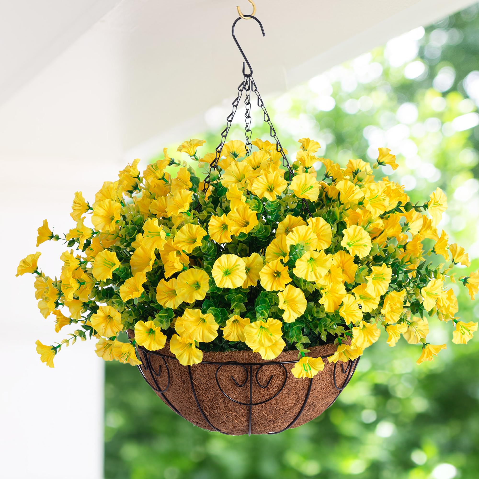 HyeFlora hanging-basket assembly featuring quick setup for busy homes