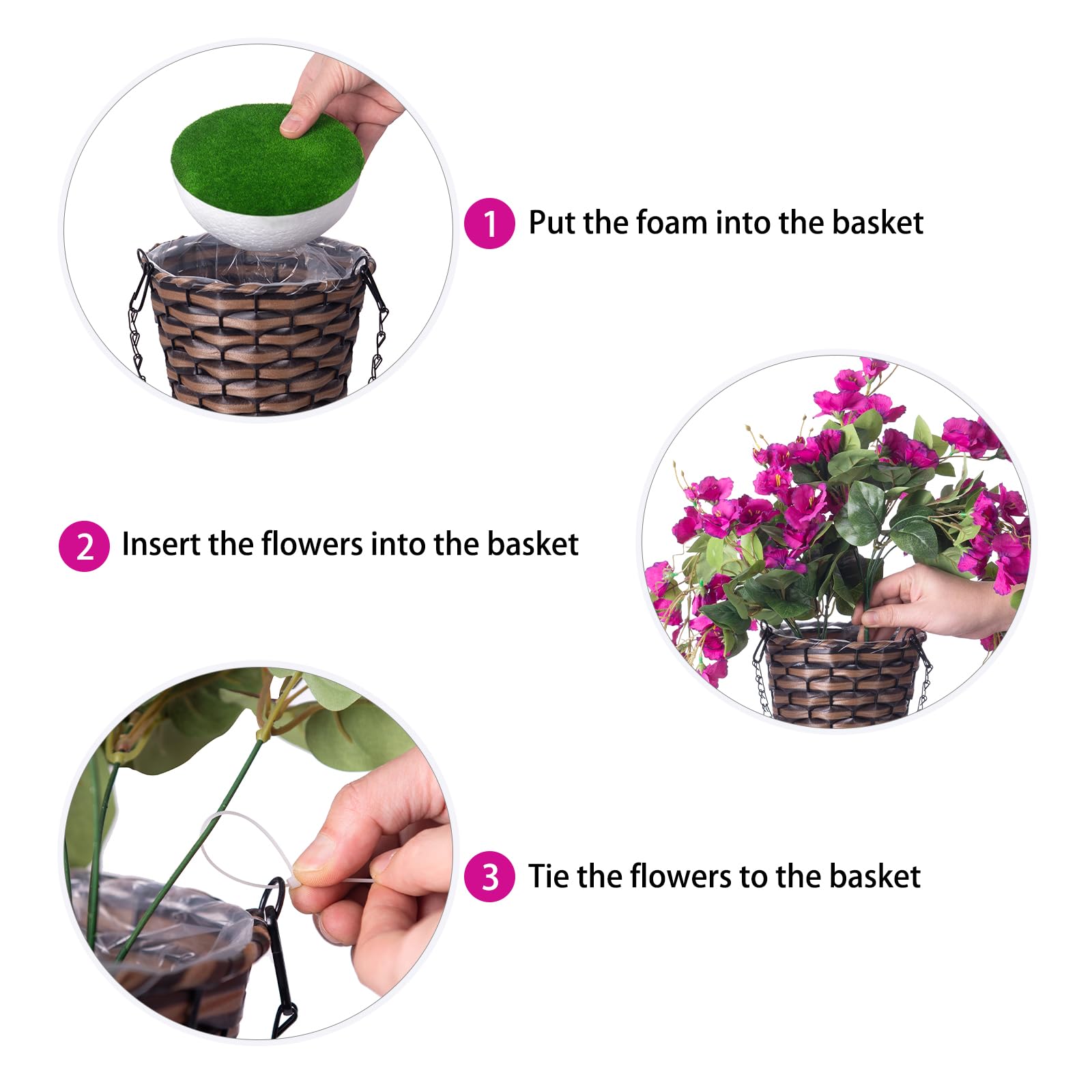 HyeFlora simple assembly hibiscus hanging decor—5 minutes to shape.