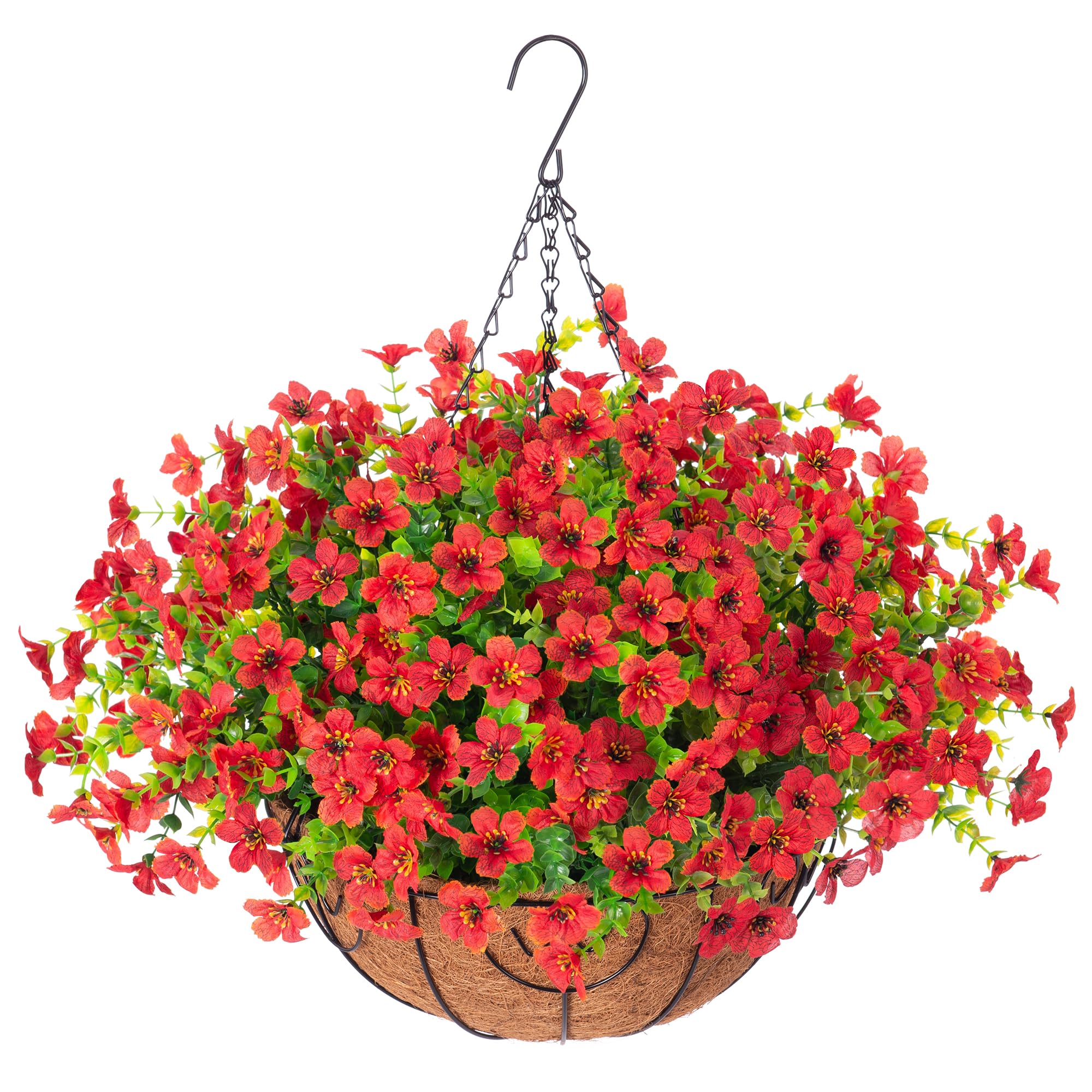HyeFlora hanging flowers in bougainvillea basket for outdoor porch decor