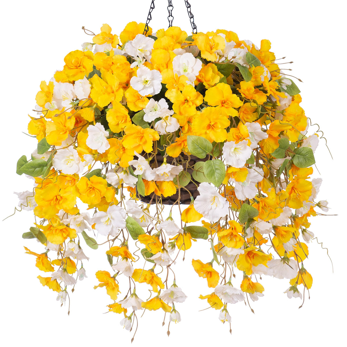 Hyeflora hanging hibiscus basket setup for inviting porch decor