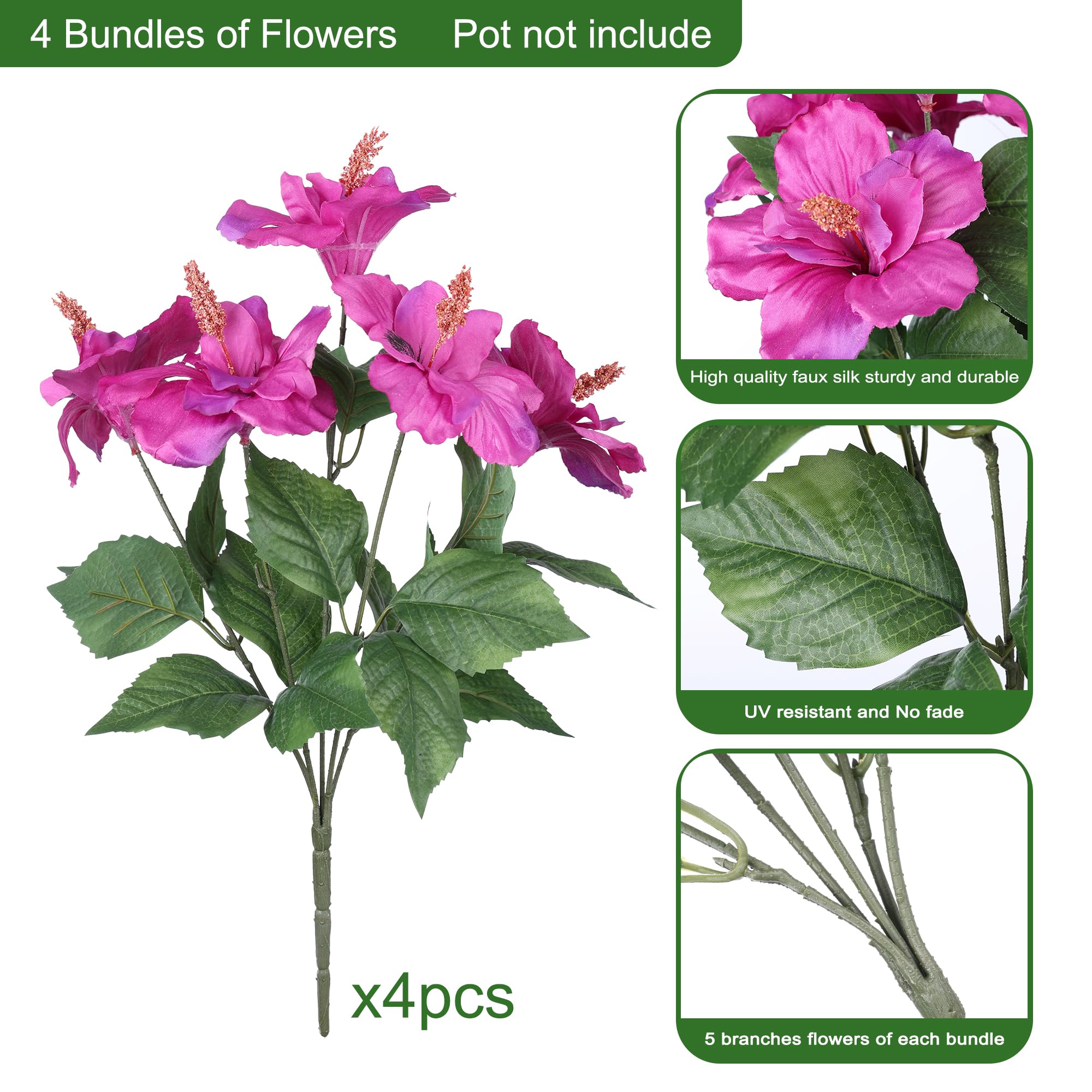 HyeFlora hibiscus outdoor bundle in a window box for year-round color