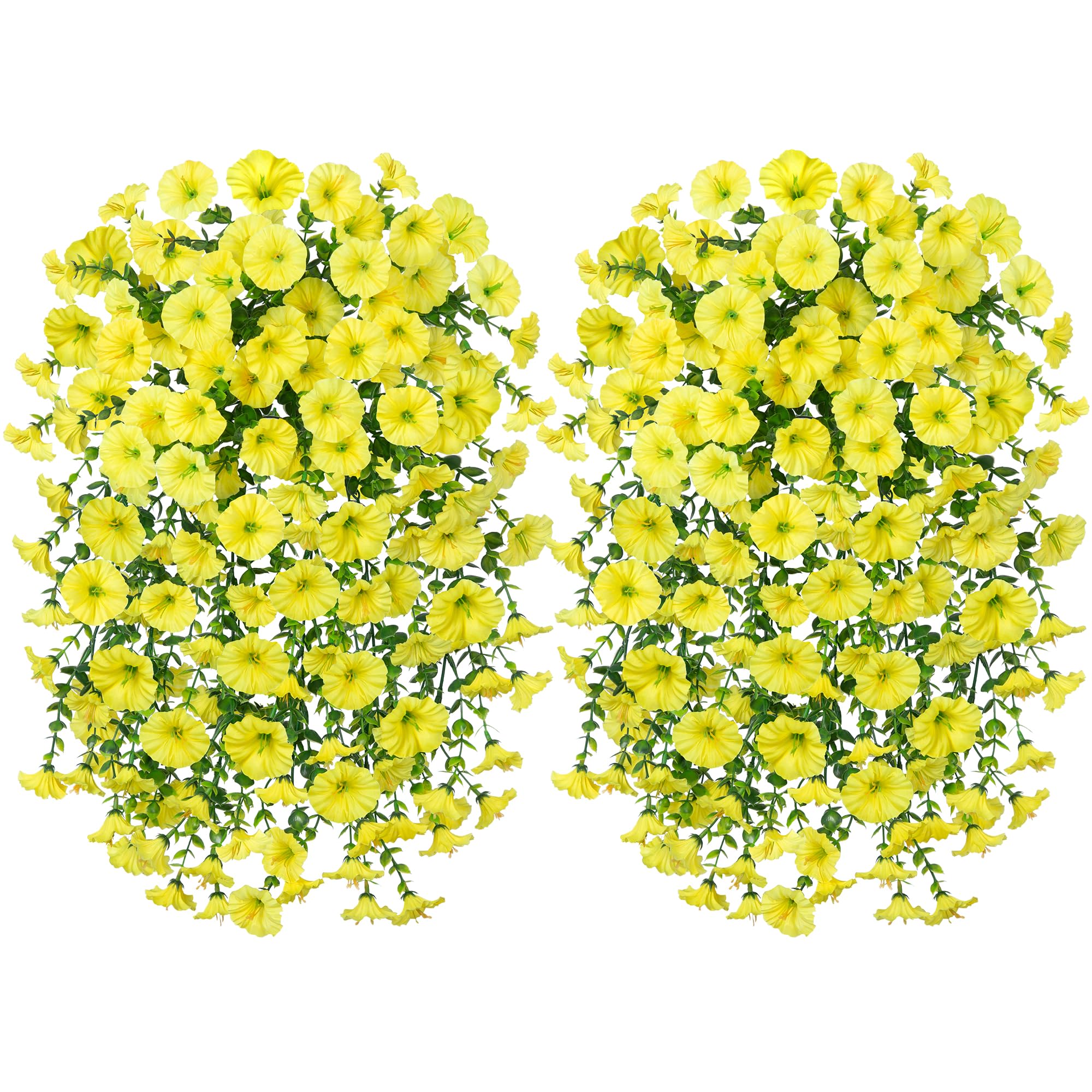 HyeFlora yellow faux blooms brighten patios and entryways