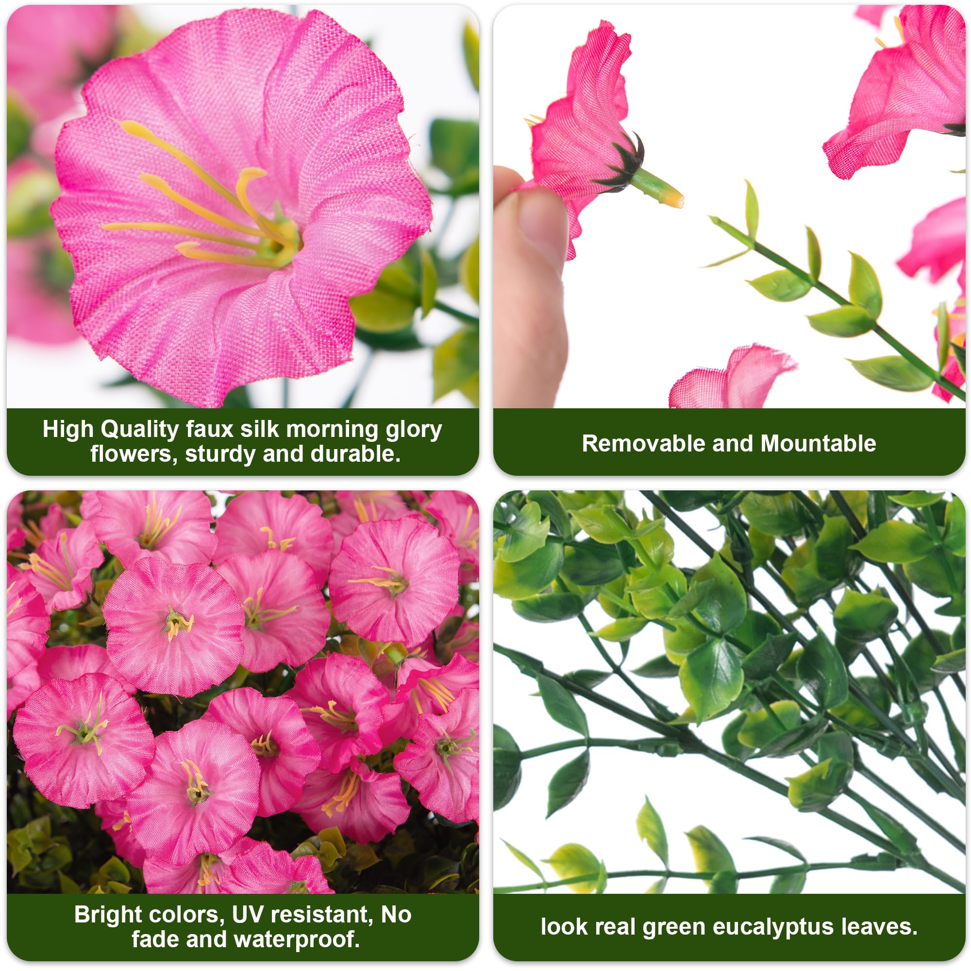 HyeFlora realistic outdoor stems brighten planters.