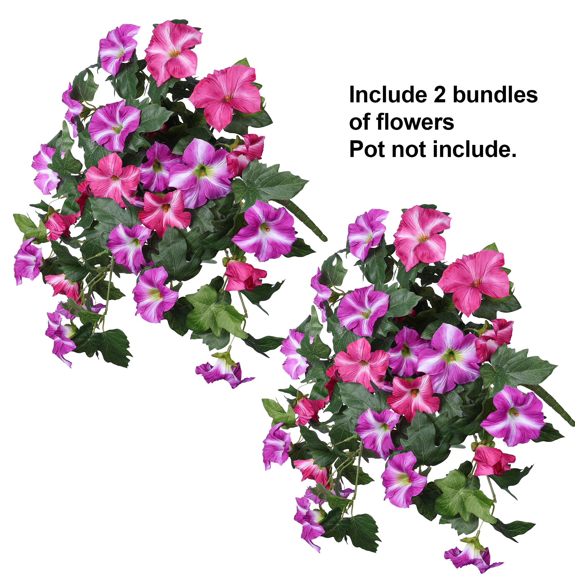 HyeFlora weatherproof flowers for outdoors require no watering or pruning.
