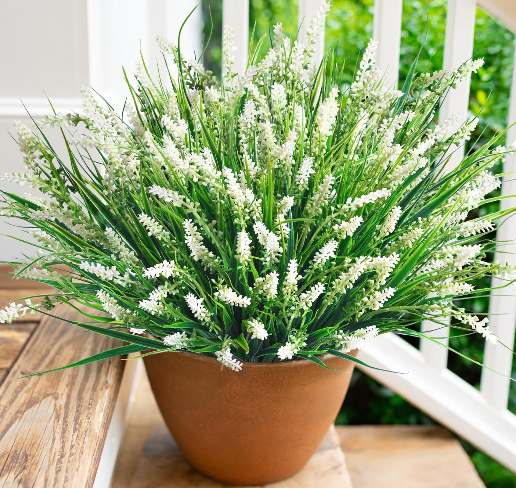 HyeFlora outdoor decoration idea with vibrant faux blooms.