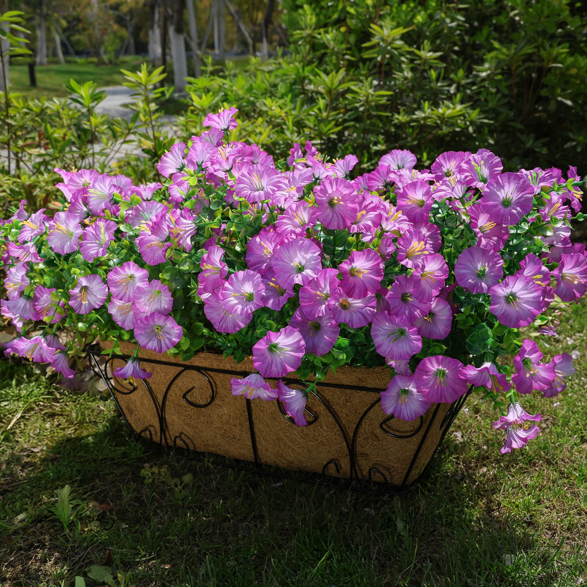 HyeFlora outdoor fake flowers designed to withstand sun and rain.