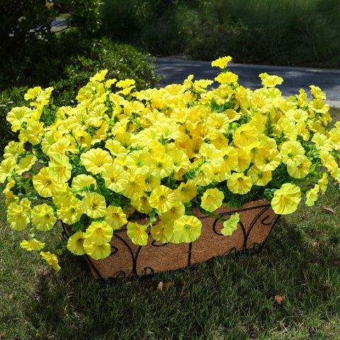 HyeFlora outdoor flower display on front door enhances curb appeal