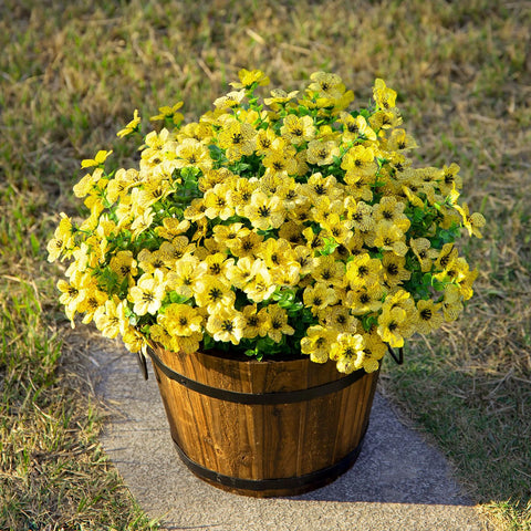 HyeFlora realistic daisy branches for garden and balcony displays.