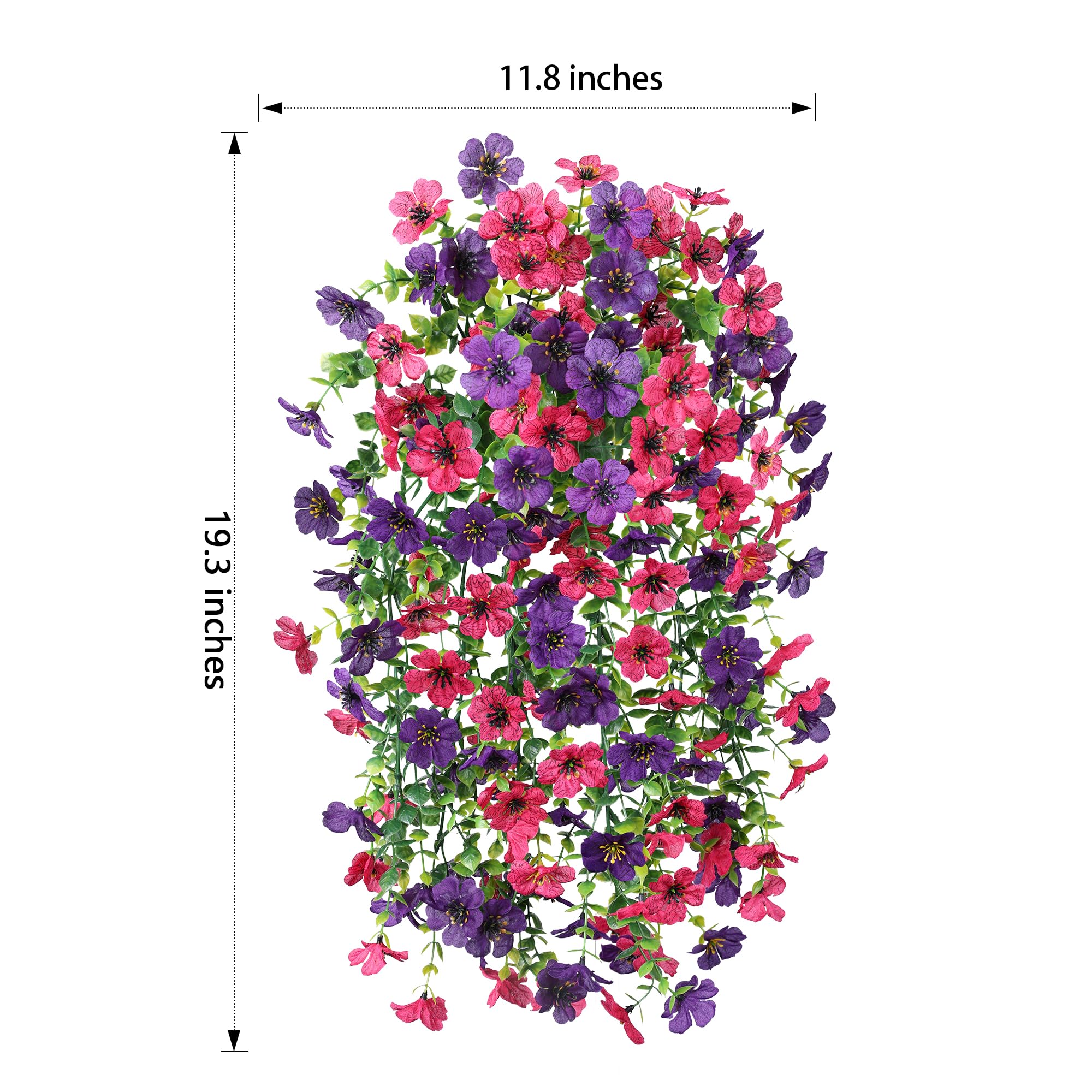 HyeFlora 2-pack outdoor decor, easy to install on planters and gates.