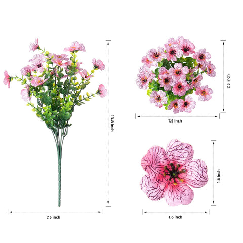 HyeFlora pink daisy with eucalyptus leaves bundle arranged in a planter