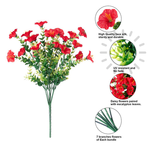 HyeFlora low-maintenance artificial flowers deliver year-round beauty for planters.