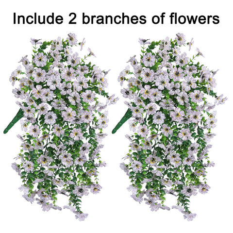 HyeFlora white daisy arrangement for sunlit patios with easy upkeep.