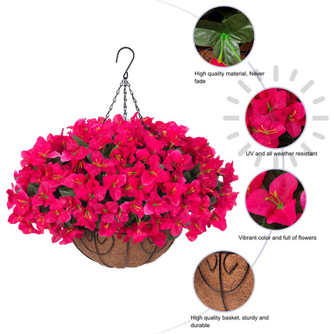 HyeFlora porch and patio decoration with bougainvillea hanging basket