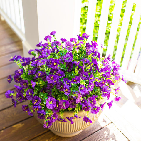 HyeFlora artificial plants with realistic eucalyptus leaves for entryways