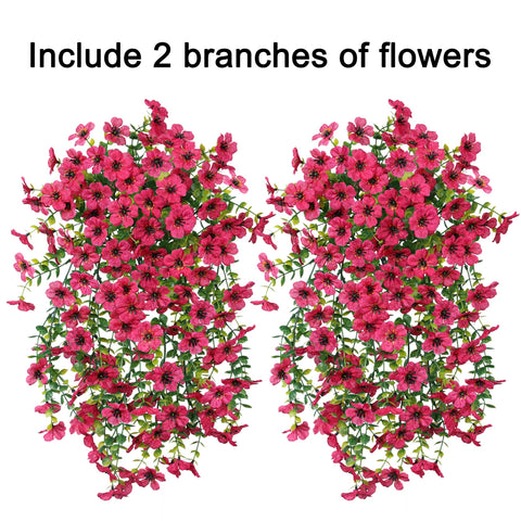 HyeFlora silk daisy outdoor flowers, UV resistant for porch or balcony.