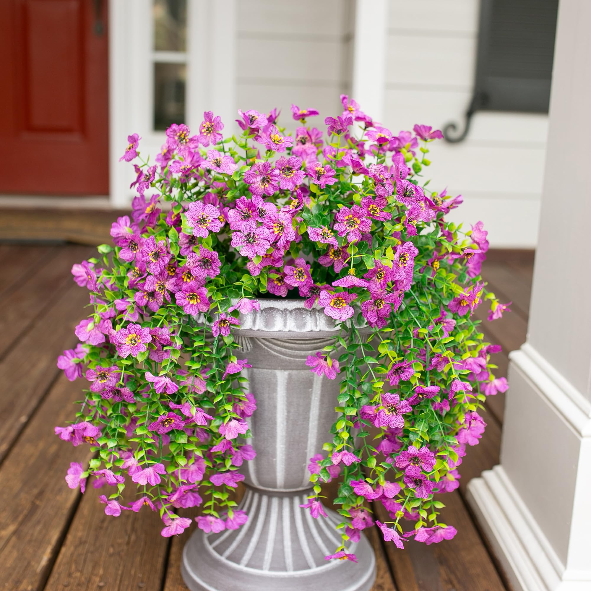 HyeFlora silk flowers for balcony garland with soft texture and color