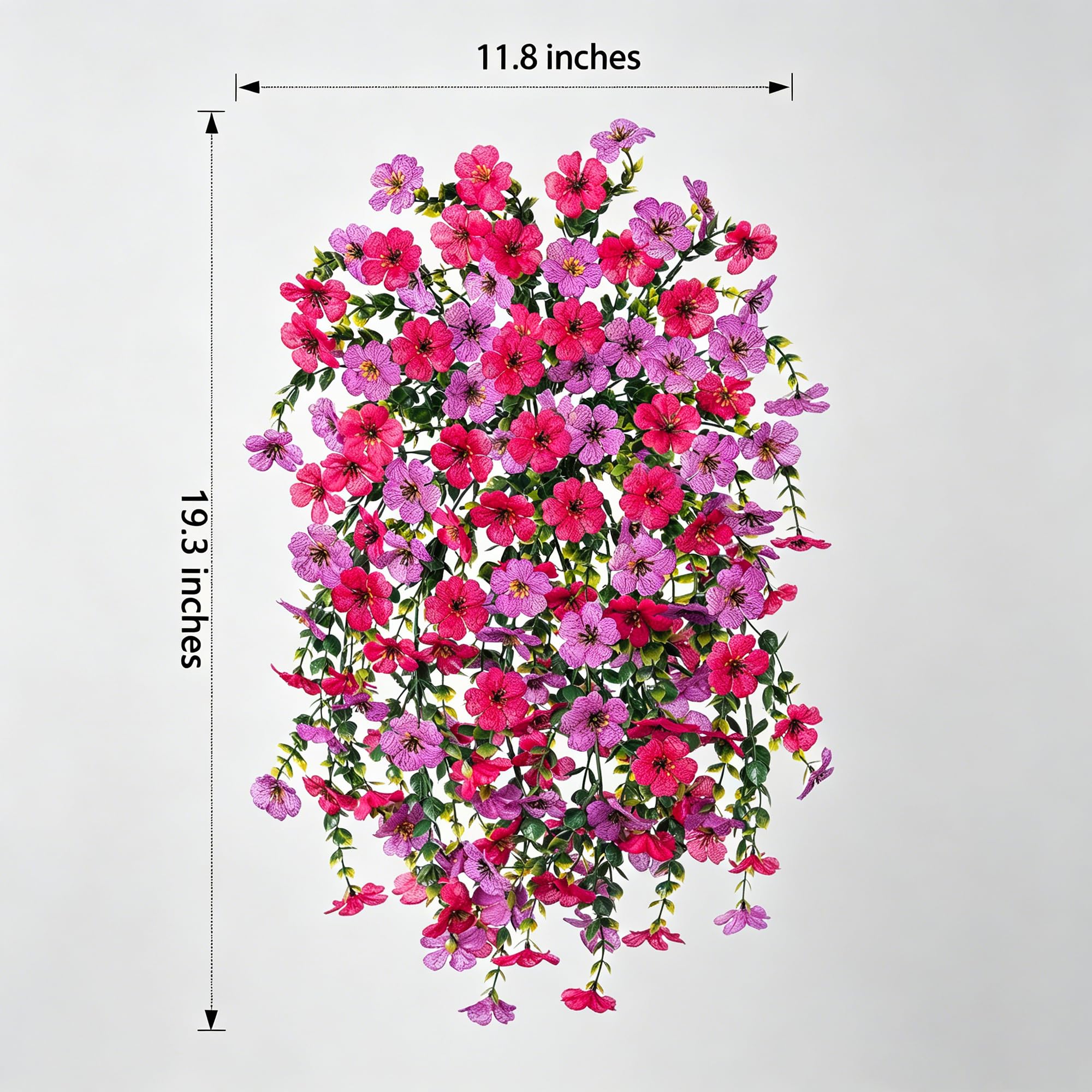 HyeFlora silk flowers with eucalyptus leaves for year-round decorative elegance.