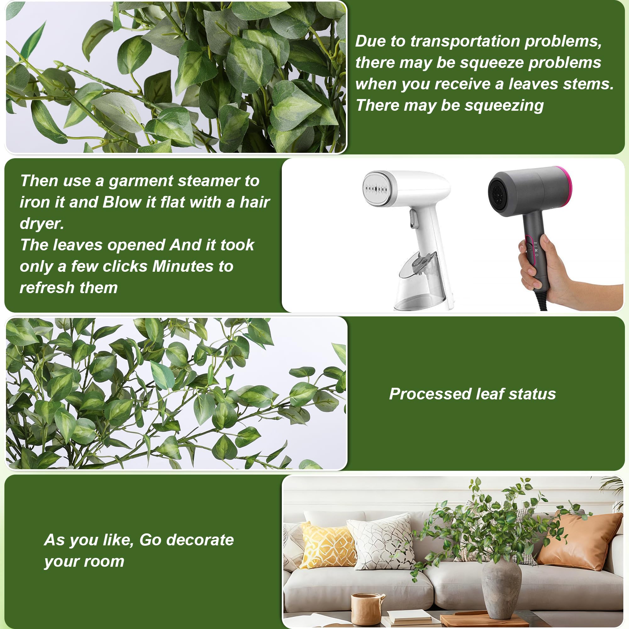 HyeFlora silk foliage stems bendable for custom shapes and DIY projects.