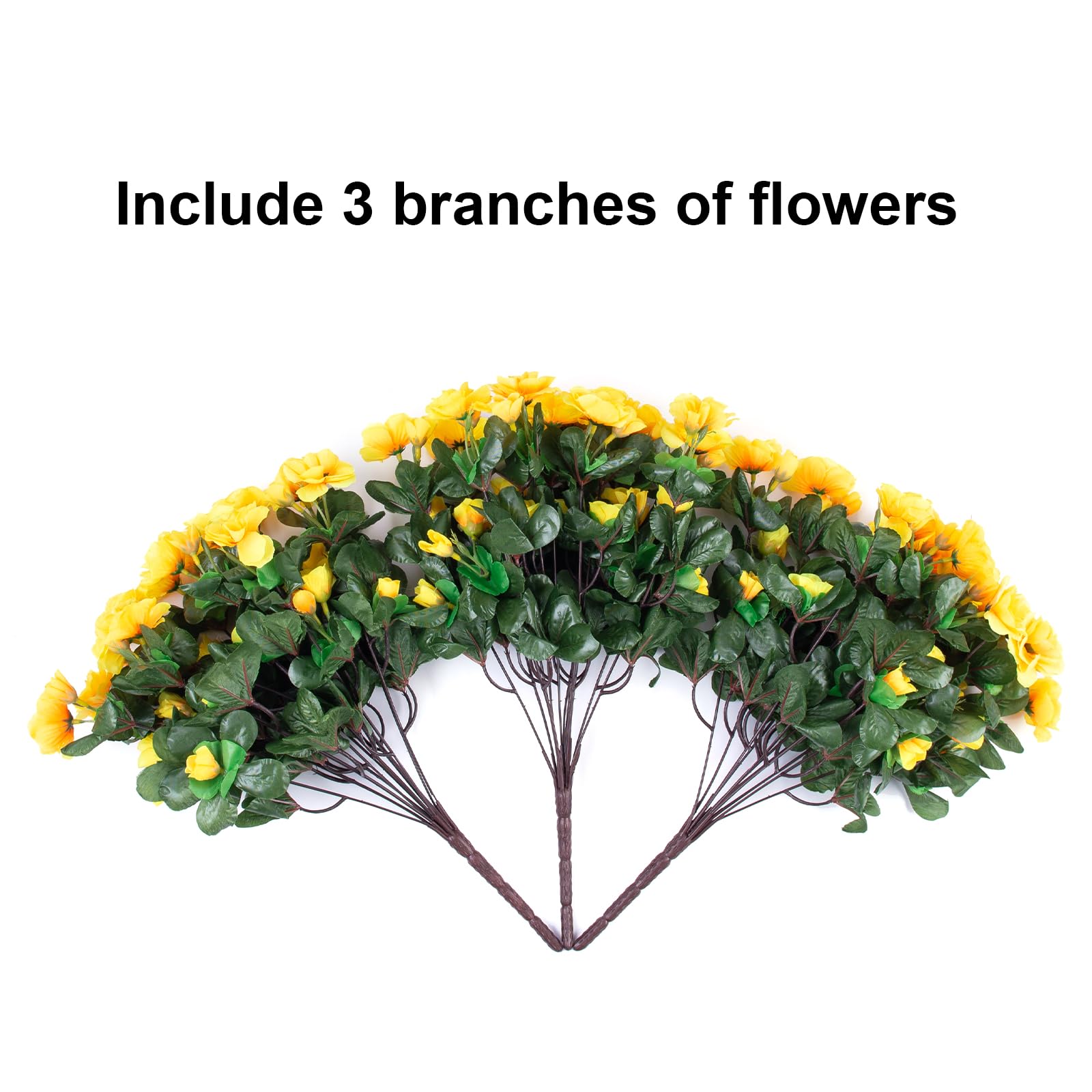 HyeFlora silk-textured faux flowers showing realistic petals for indoor or outdoor use.