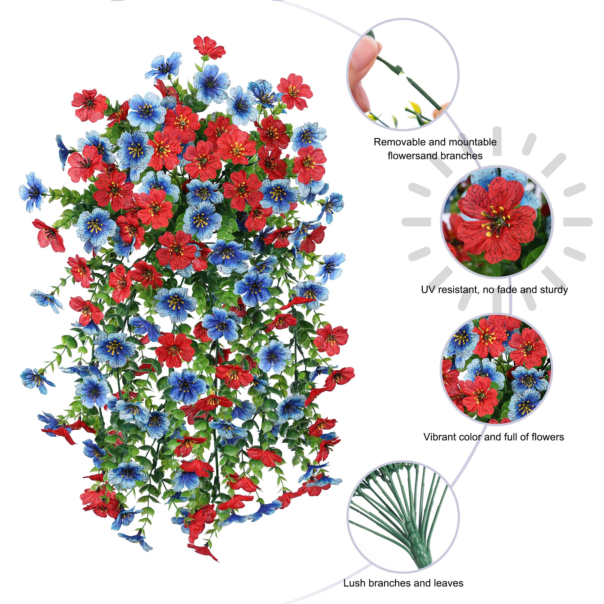 HyeFlora UV-resistant silk flowers withstand sun for long-lasting outdoor displays.