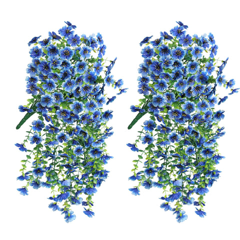 HyeFlora spring-summer decor with blue daisy-like blooms