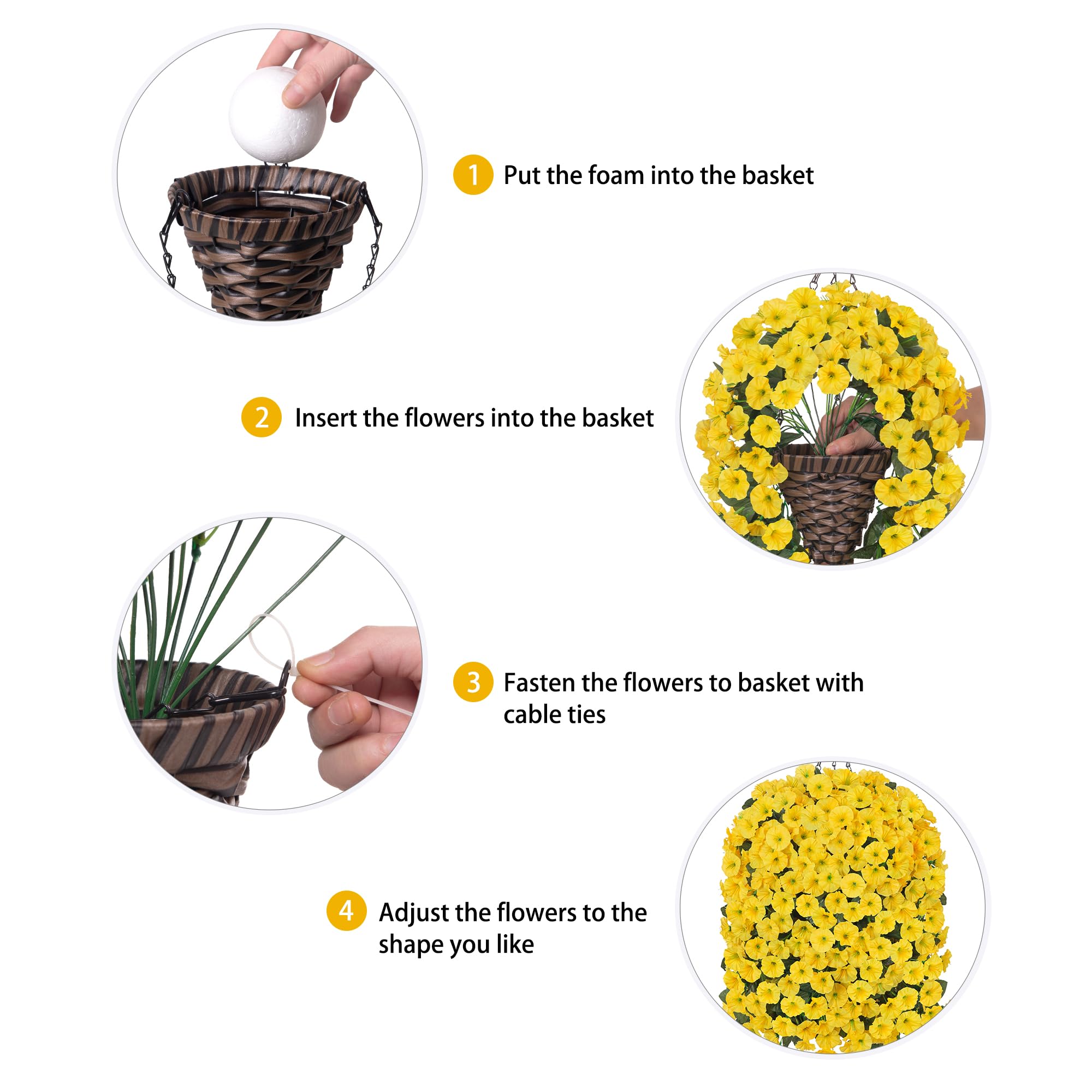 HyeFlora UV-resistant faux flowers withstand sun exposure outdoors