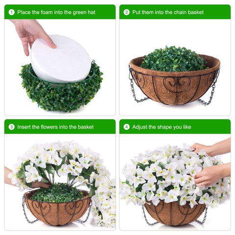 HyeFlora UV-resistant materials help maintain color outdoors.