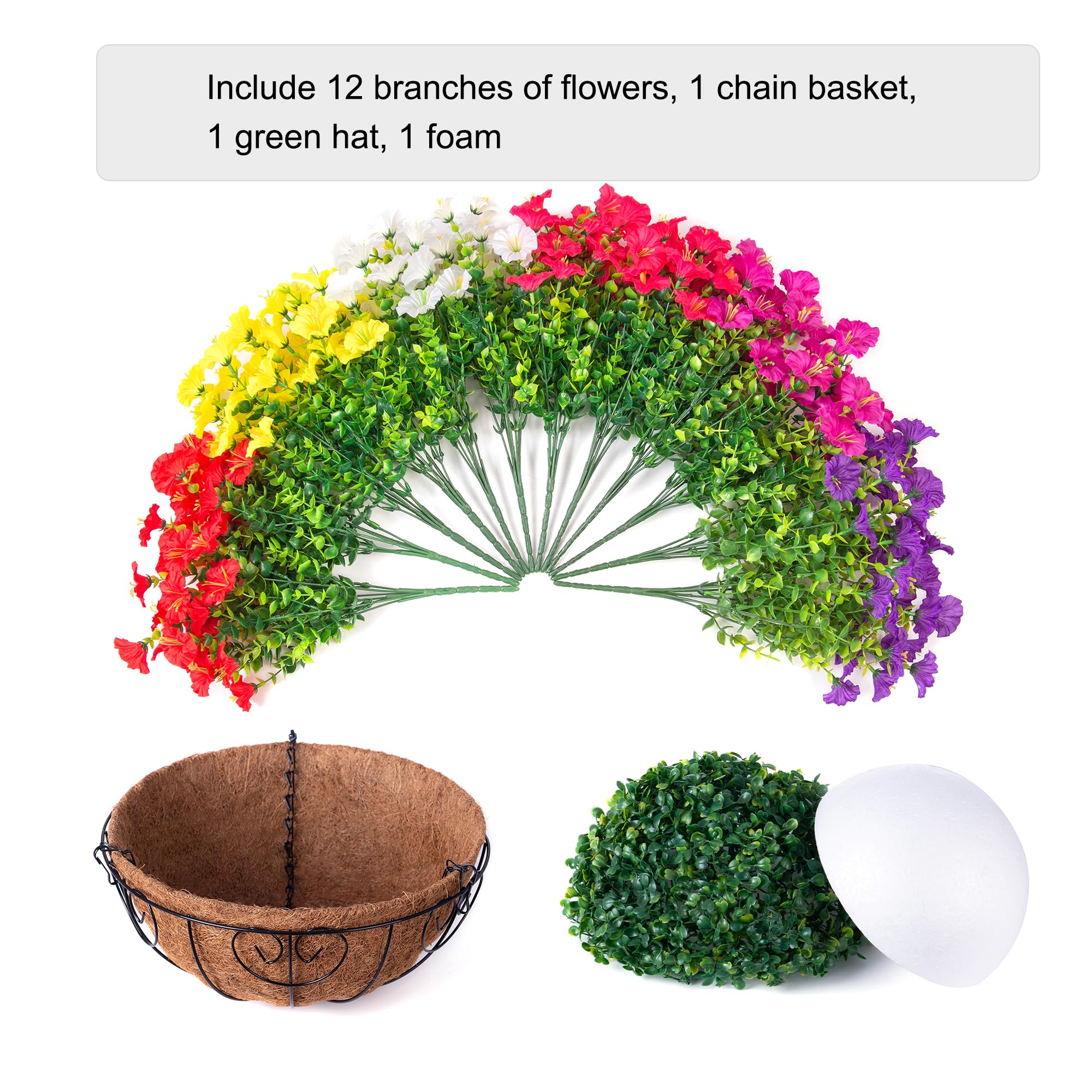 HyeFlora UV-resistant outdoor hanging flowers designed for weather-ready performance.