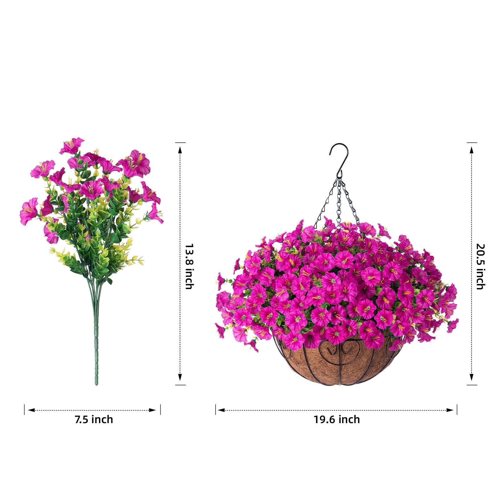 HyeFlora UV-resistant silk flowers maintain color in sun for outdoors.
