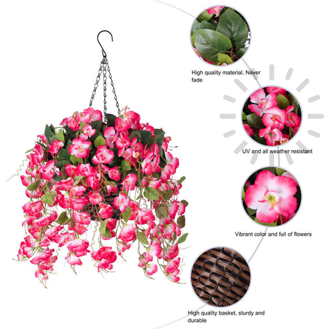 HyeFlora waterproof, non-wilting design remains vibrant outdoors