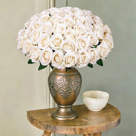 HyeFlora champagne roses as a romantic gift topper