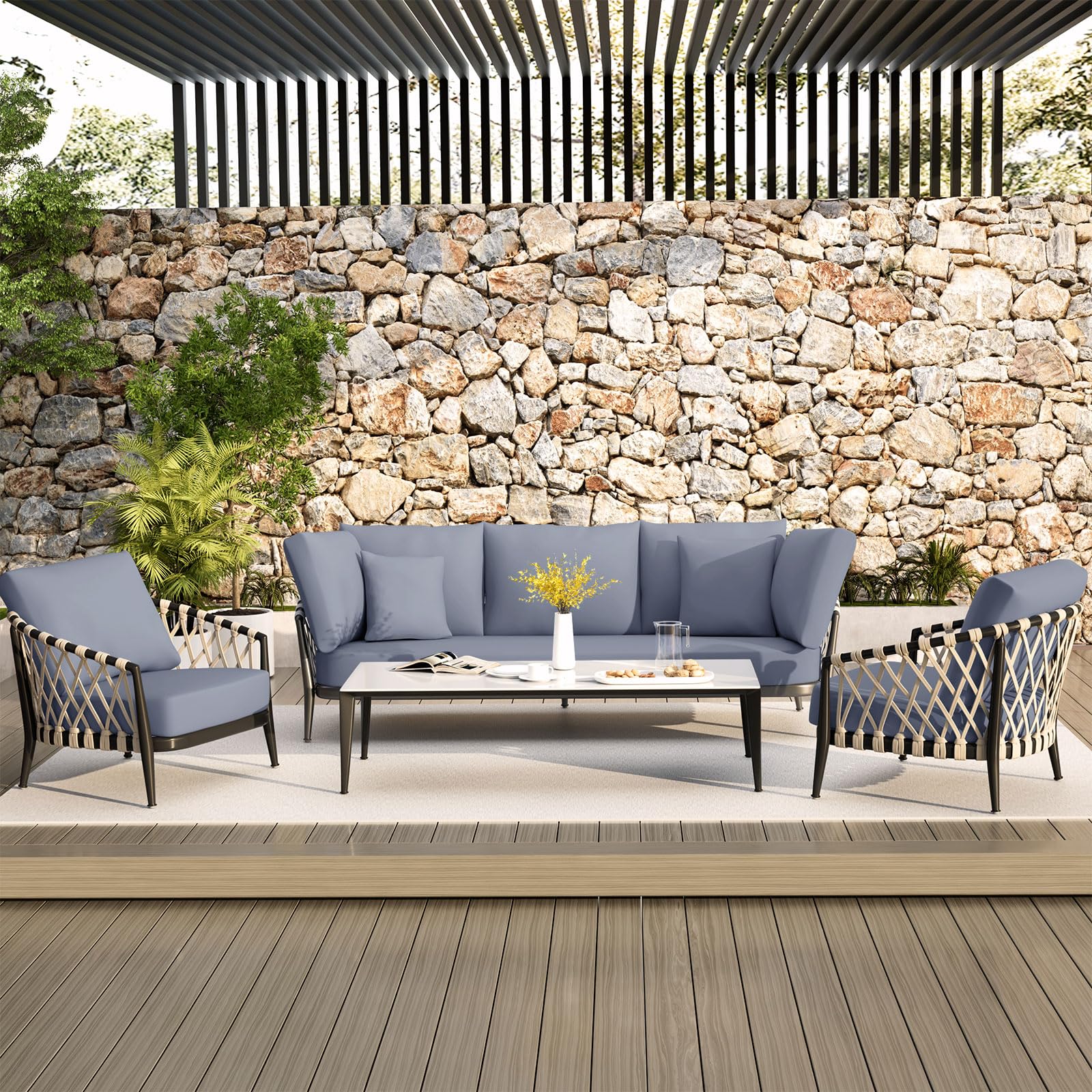 Hyha 3-piece cushion slipcover set protects multiple cushions