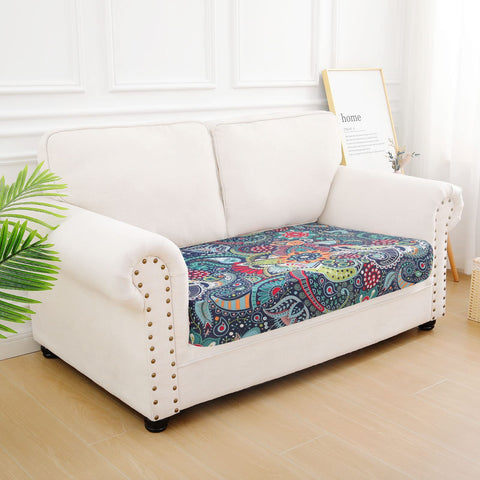 Hyha camper seat cover with floral design protects seats on trips.