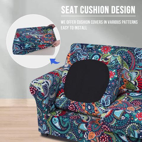 Hyha Paisley floral cushion cover 1 adds vibrant color and guards against stains.