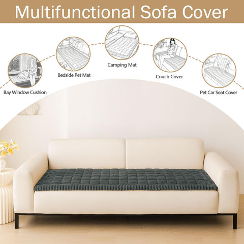 Hyha plush fabric close-up shows thick, cozy texture for extra comfort.