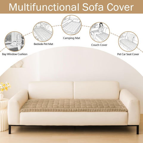 Hyha plush fabric close-up highlights thickness and warmth for pet-friendly lounging.