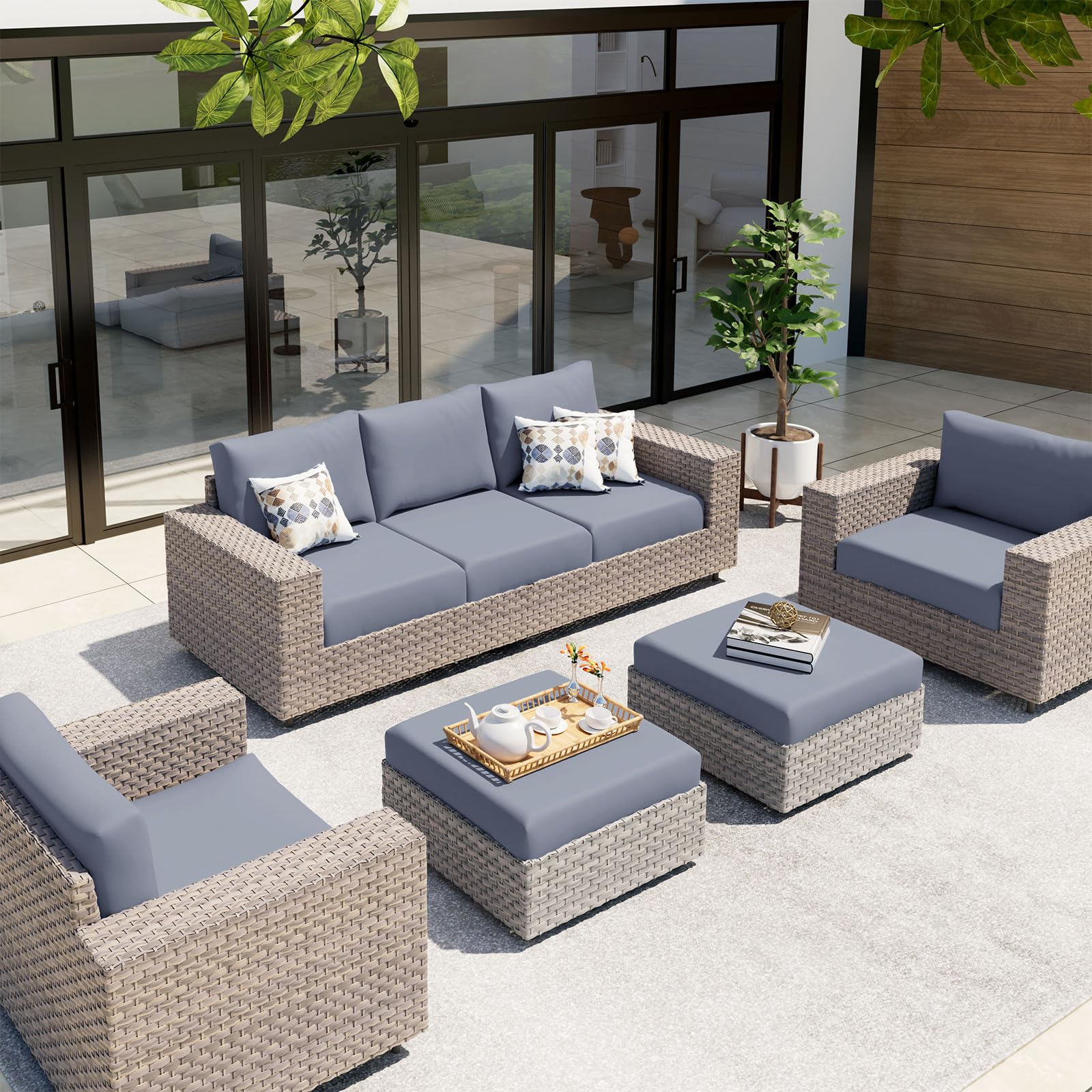 Hyha stretch sofa slipcover keeps cushions snug and neat for daily use