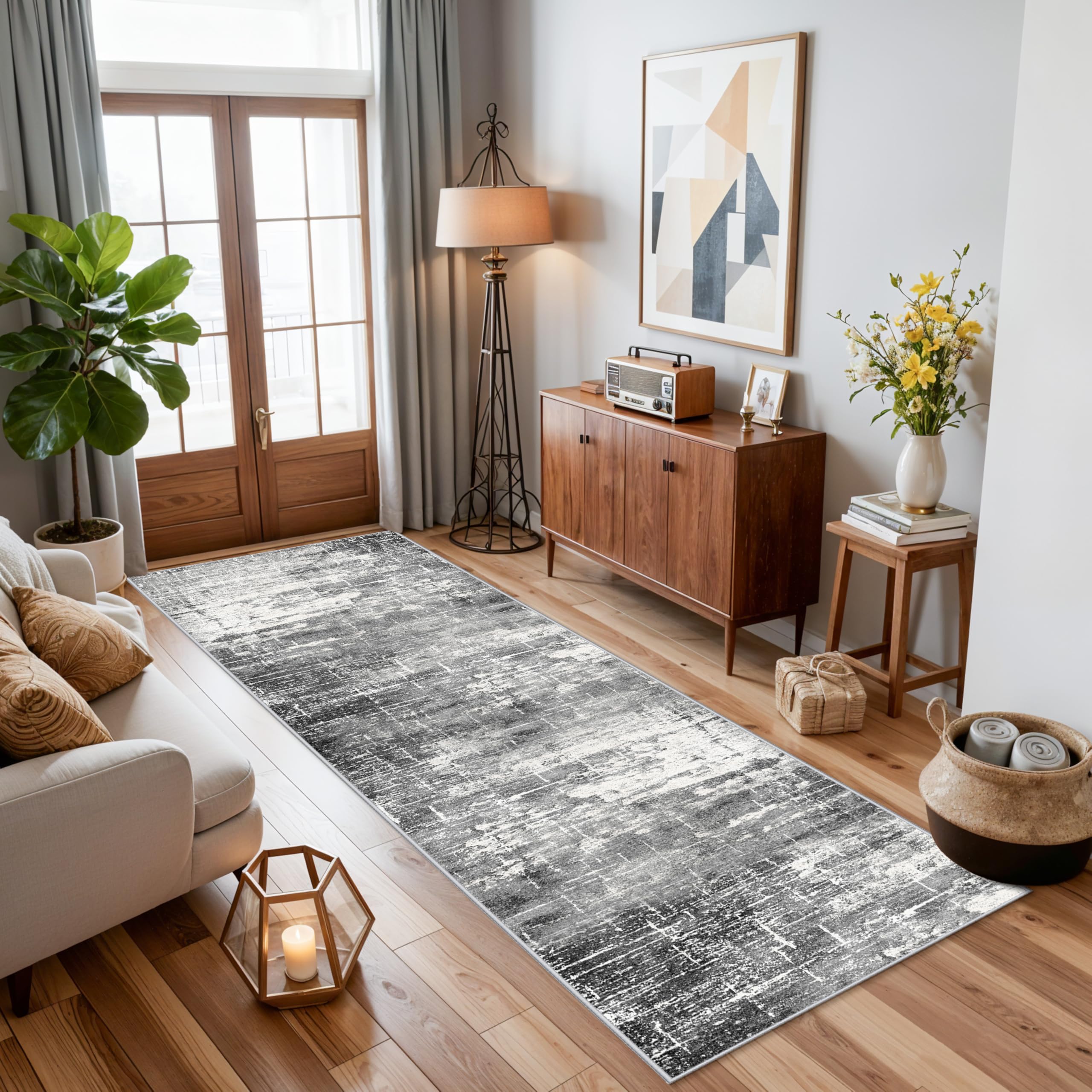 HY HAO YUN LAI rug non-slip base ensures secure footing in high-traffic areas.