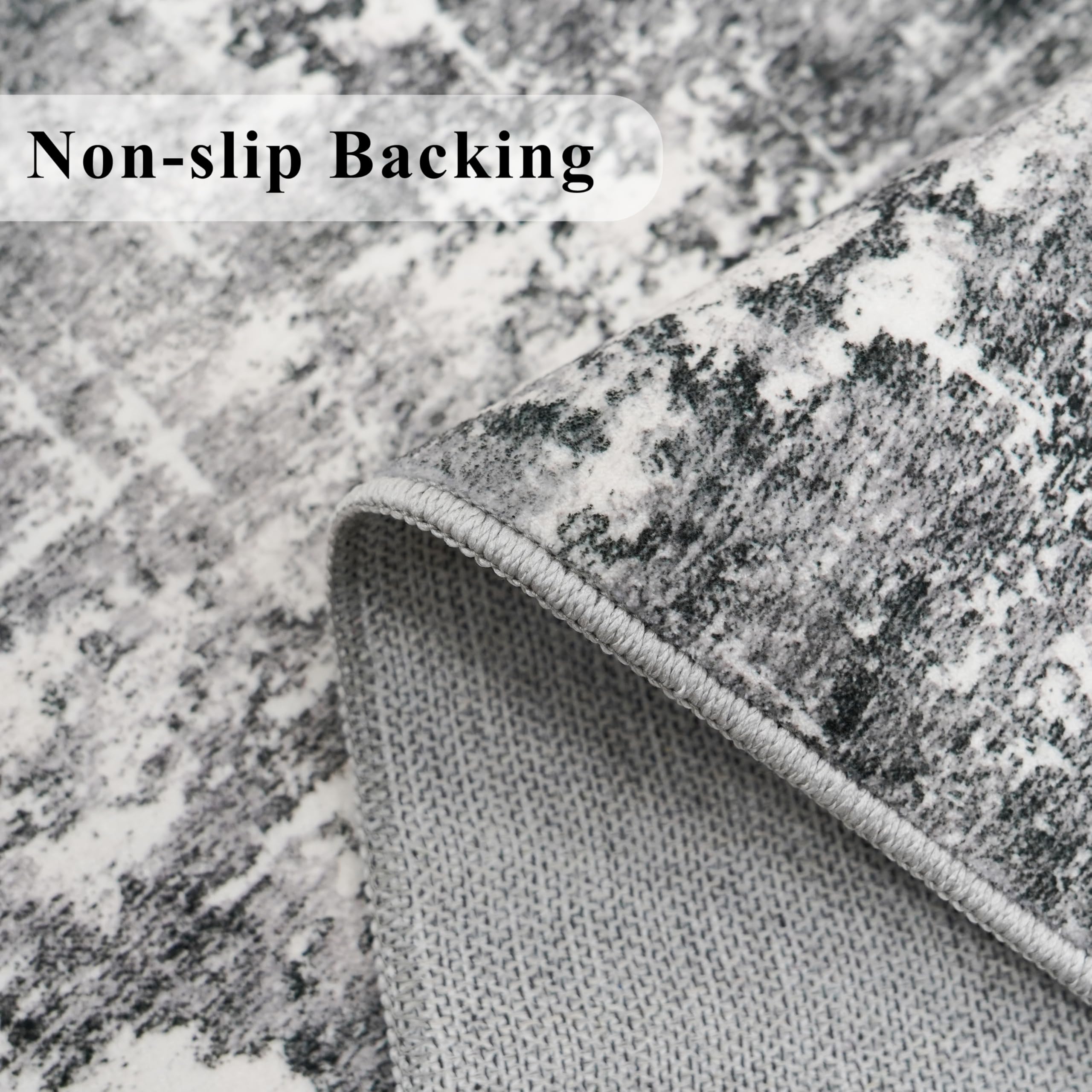 HY HAO YUN LAI 2x8 rug stain-resistance close-up for busy entryways.