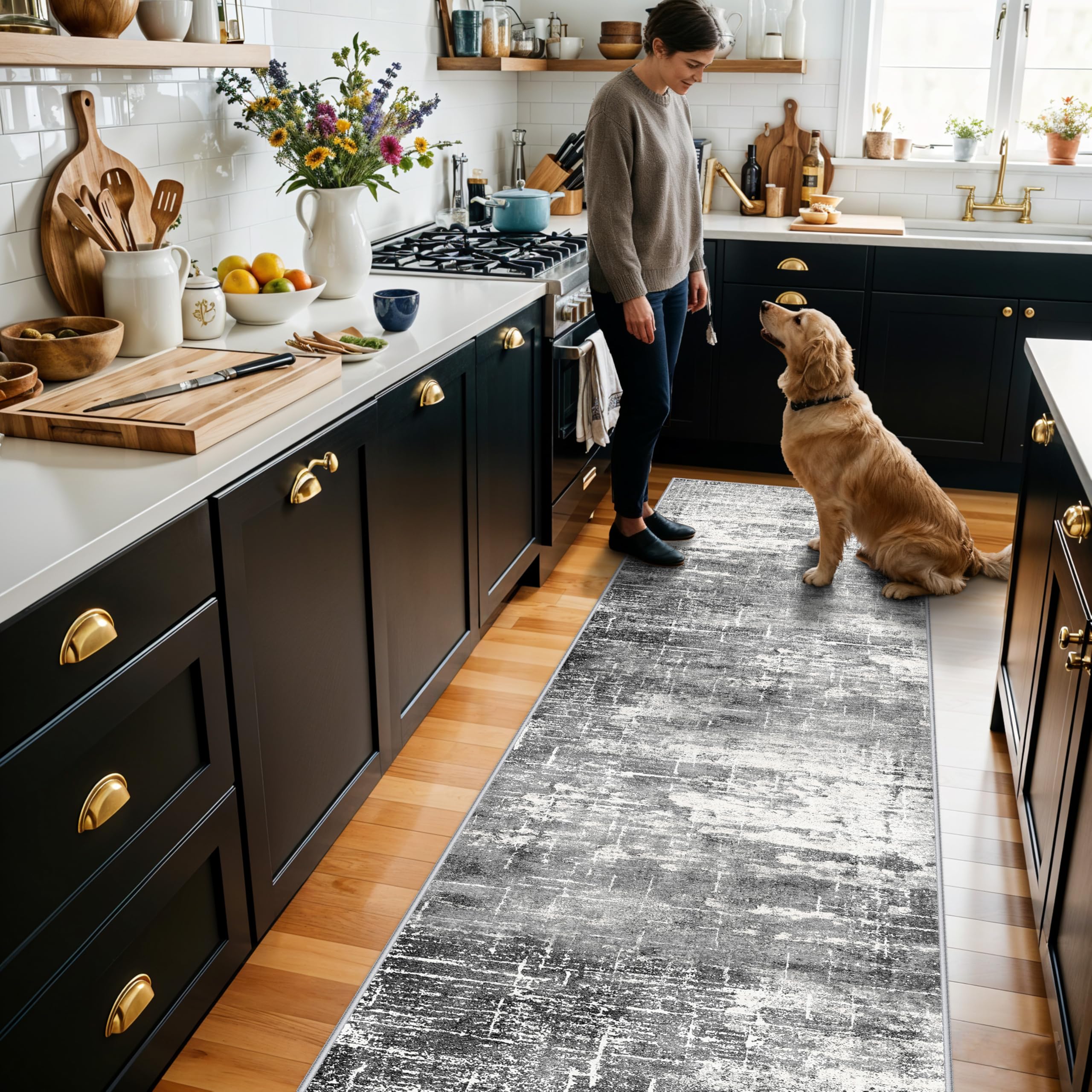 HY HAO YUN LAI rug texture close-up highlights durable fibers and easy-clean design.