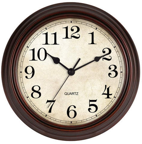 HYLANDA bronze wall clock face with easy-to-read numerals for clear viewing.
