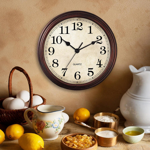 HYLANDA bronze living-room clock pairs with modern and traditional interiors.