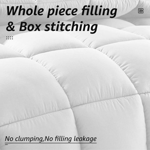 HYLEORY box-stitch quilting keeps filling evenly distributed for lasting comfort