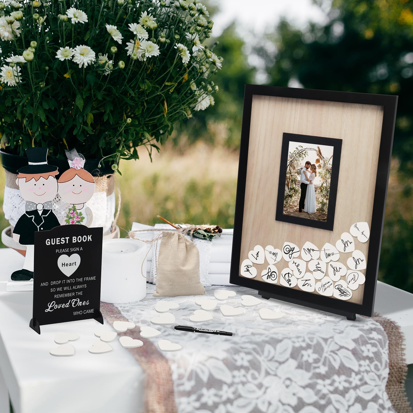 HYMENEX welcome sign complements the guestbook at the venue.