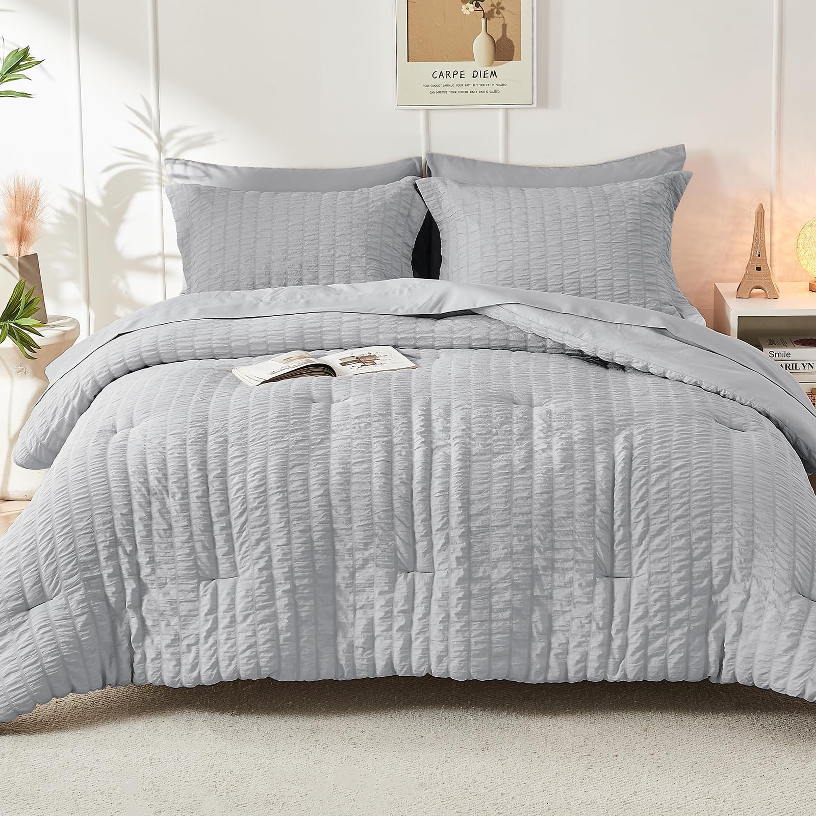 HYMOKEGE cozy bedroom setup inspires a comfortable, inviting sleep space.